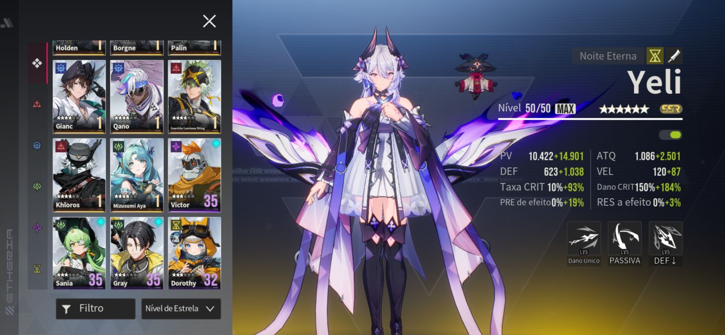 Conta de etheria restart lv100