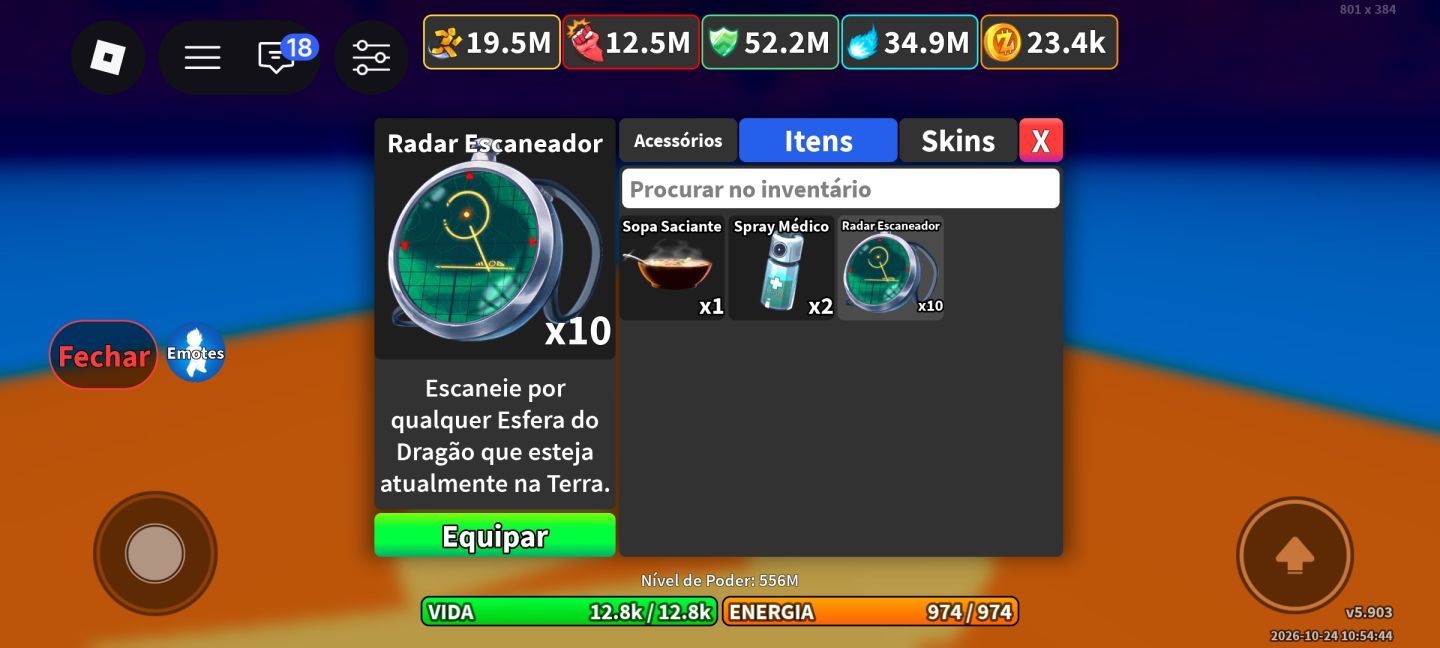 CONTA ROBLOX DEMON FALL + DRAGON BALL RAGE