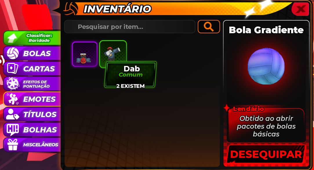 A melhor conta de lendas do volei pra iniciante da ggmax