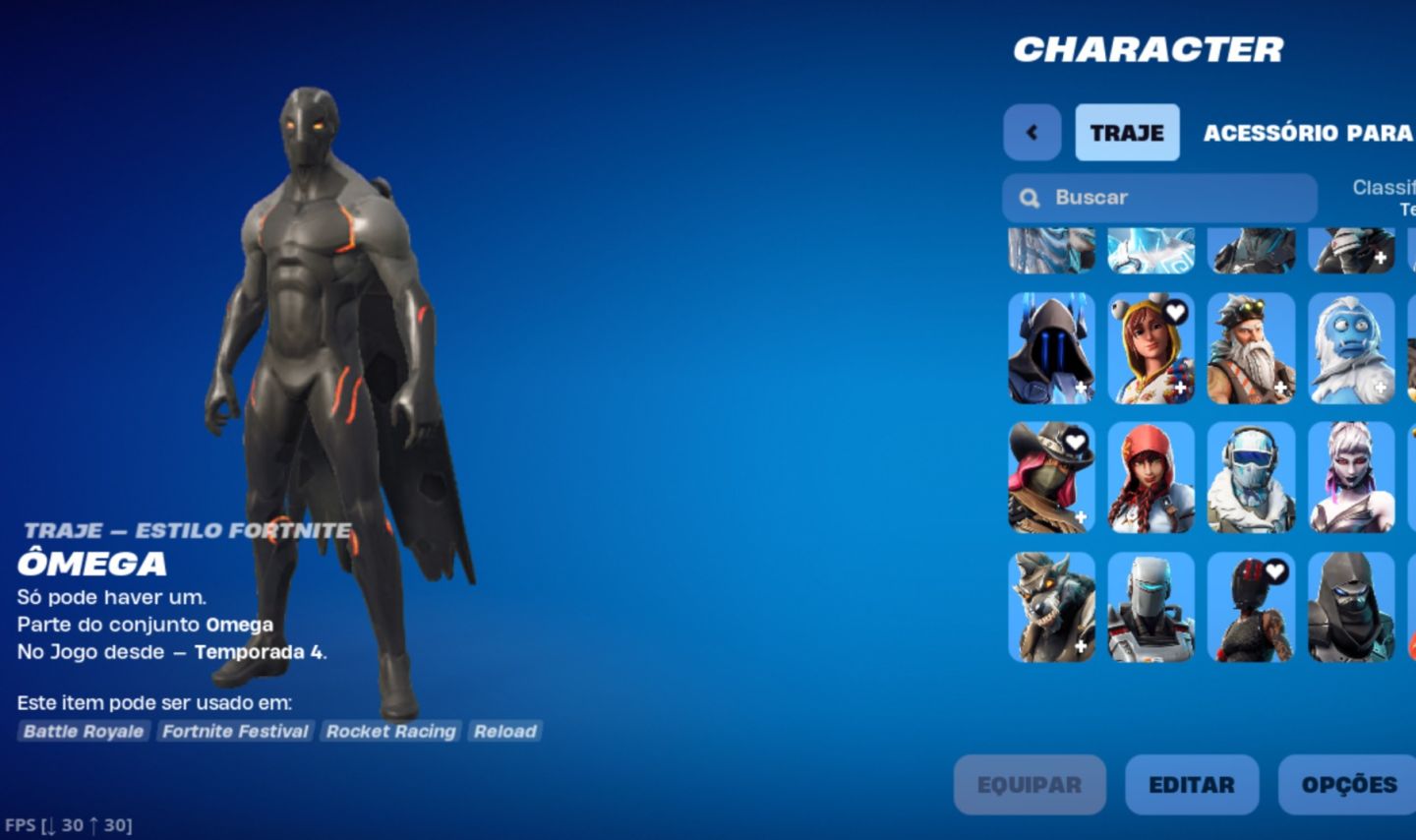 Conta Og com a Temporada 4,5,6,7,2 Full com Mais de 100 Skins
