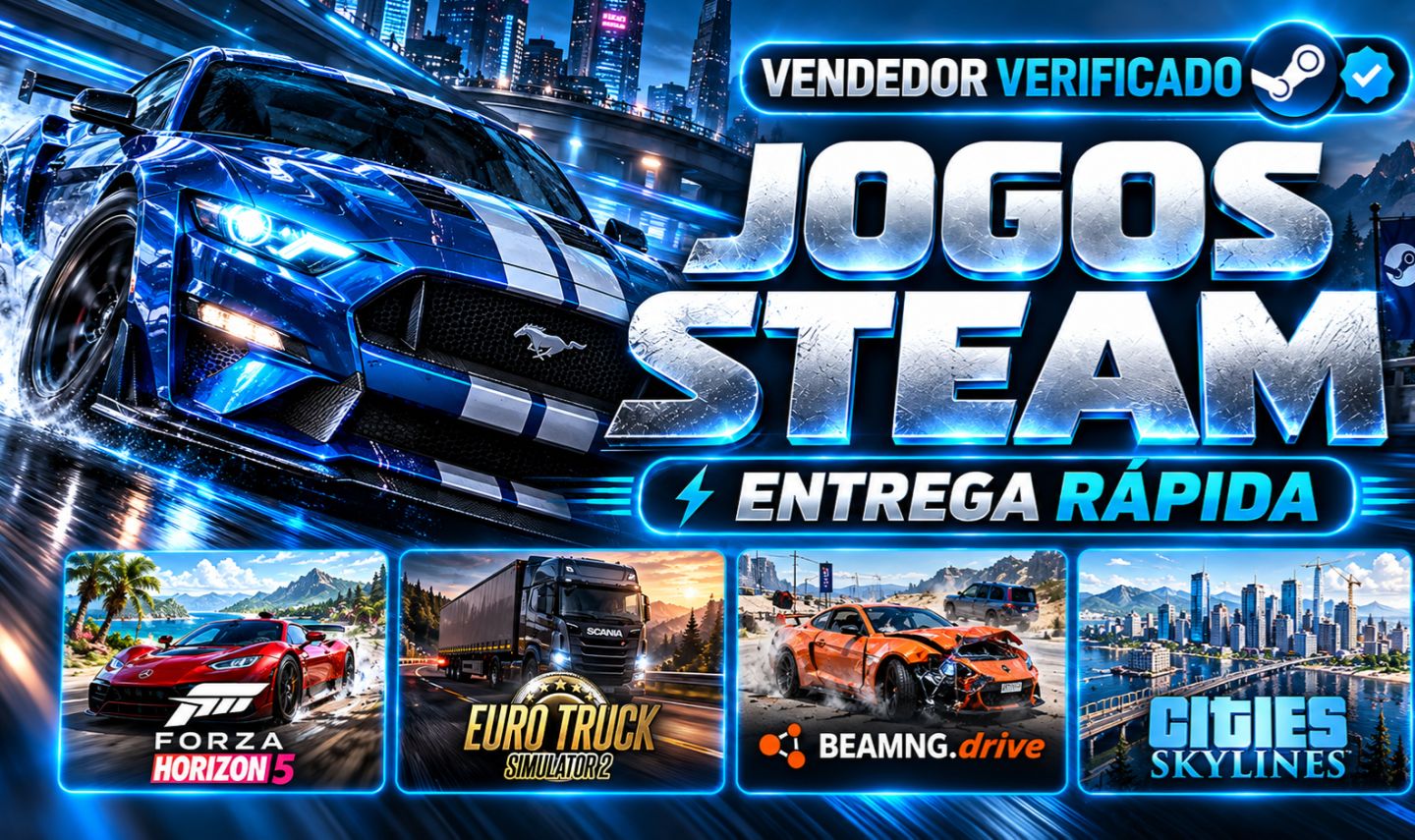 JOGOS STEAM | CORRIDA + SIMULAÇÃO + COMBOS | PC | ENTREGA RÁPIDA