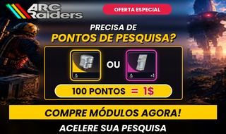 Arc Raiders - Pontos de Pesquisa por 1$
