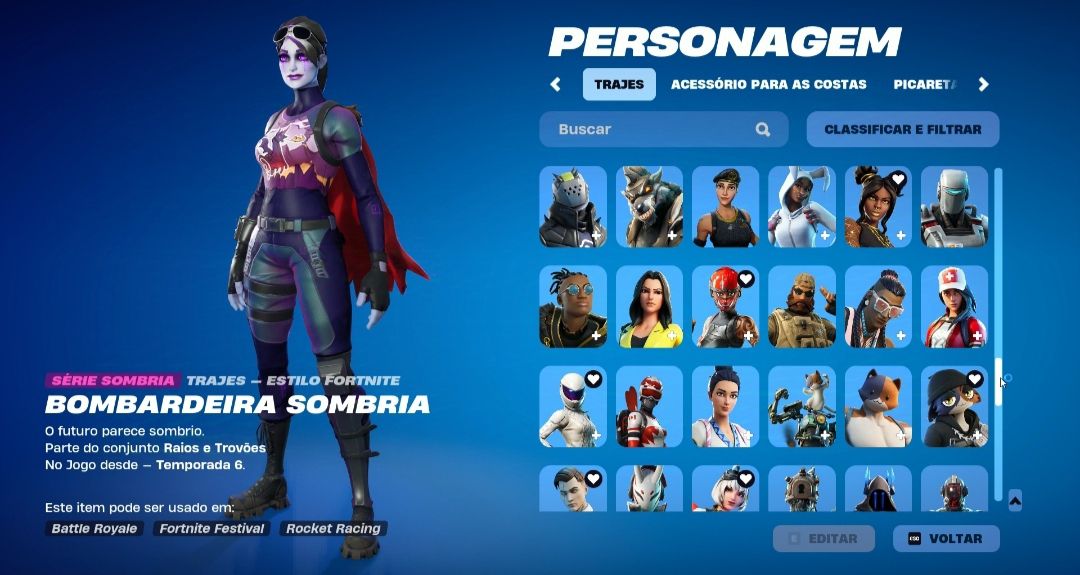 Conta Fortnite OG TRYHARD| Travis Scott | Bandido Psicopata | Peixoto World Cup