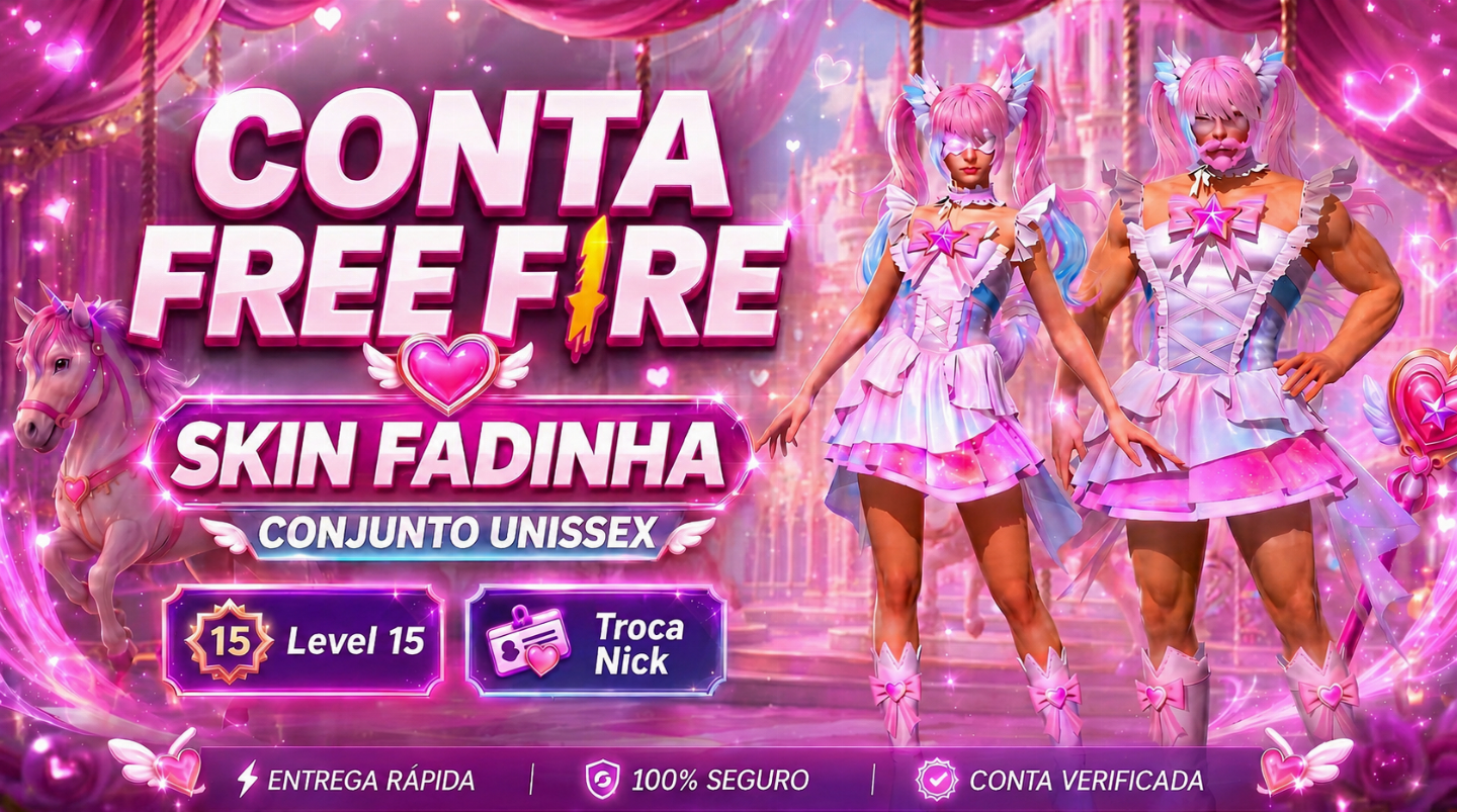 [MENOR PREÇO] CONTA FREE FIRE LV 15/30 COM SKINS