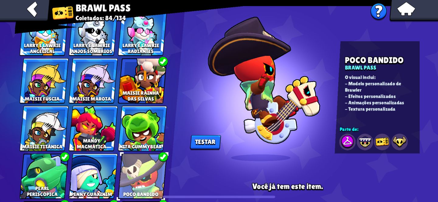 CONTA DE BRAWL STARS COM MESTRE A VENDA