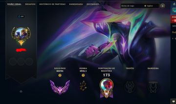 Conta lol mestre