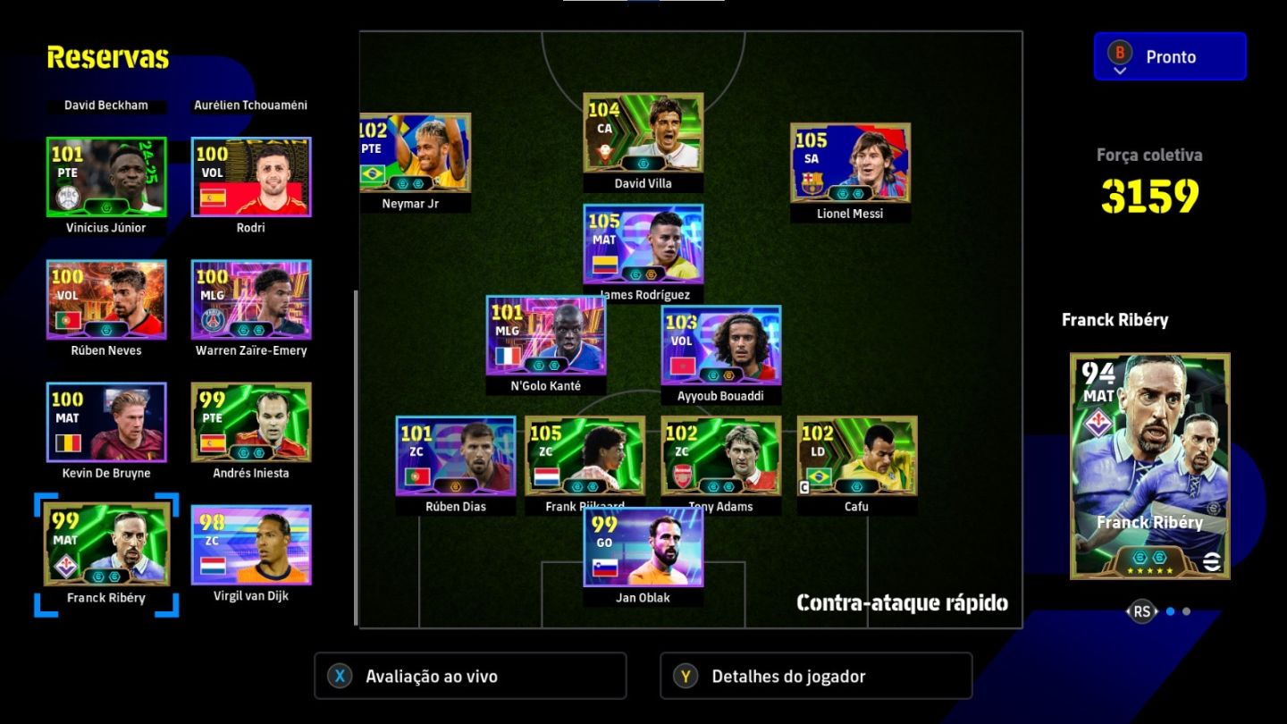Conta efootball (steam) com pack do Neymar e peck do messi e compania