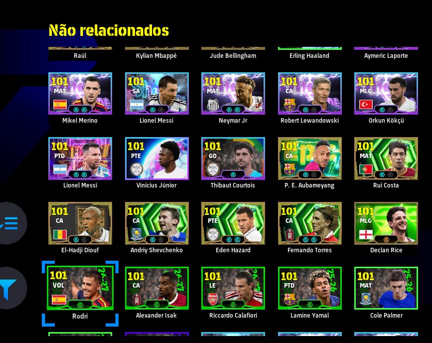 CONTA eFOOTBALL STEAM | FORÇA 3269 | GEORGE BEST 108, VAN DER SAR 108, DEL PIERO