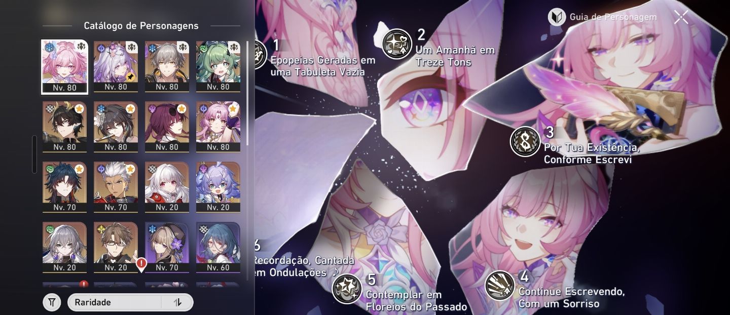 Contas variadas - Honkai Star Rail