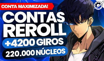 [Contas Reroll] Solo Leveling: Arise +4200 Tiros +220K Núcleos | Global Server