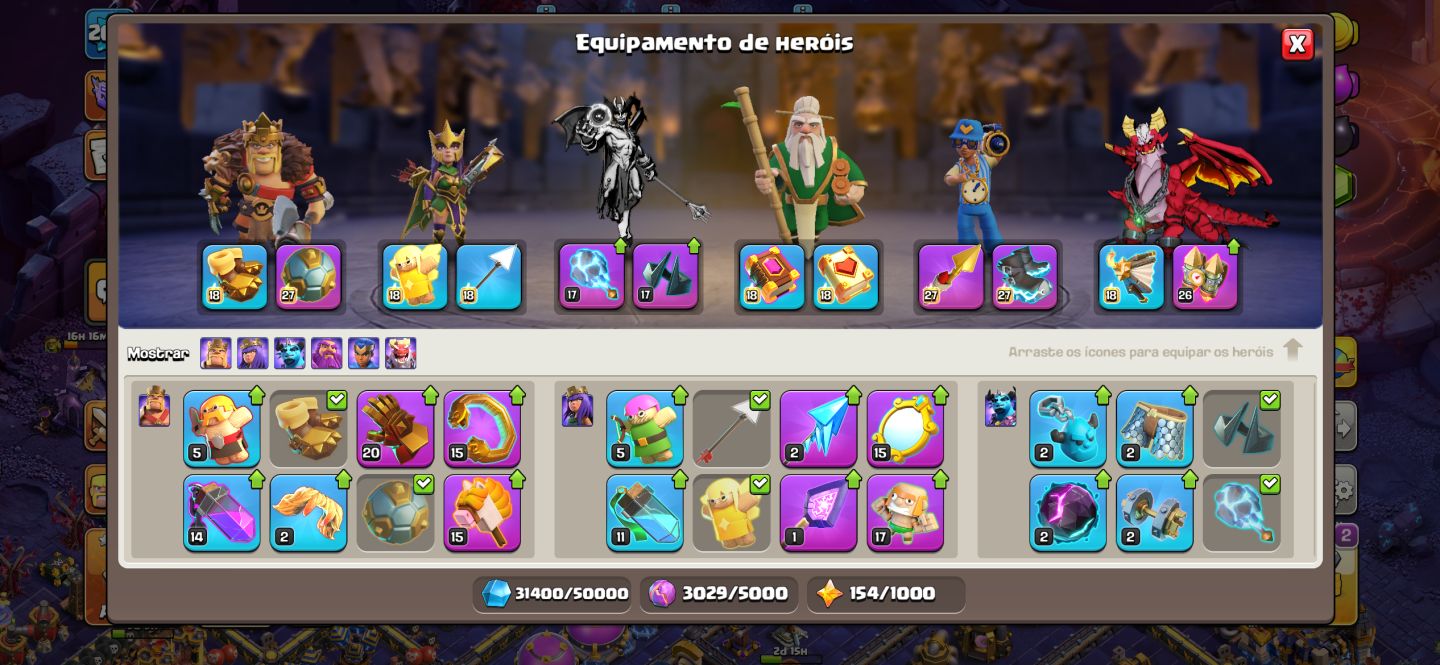 (PREÇO NEGOCIAVEL) CONTA CLASH OF CLANS CV 18