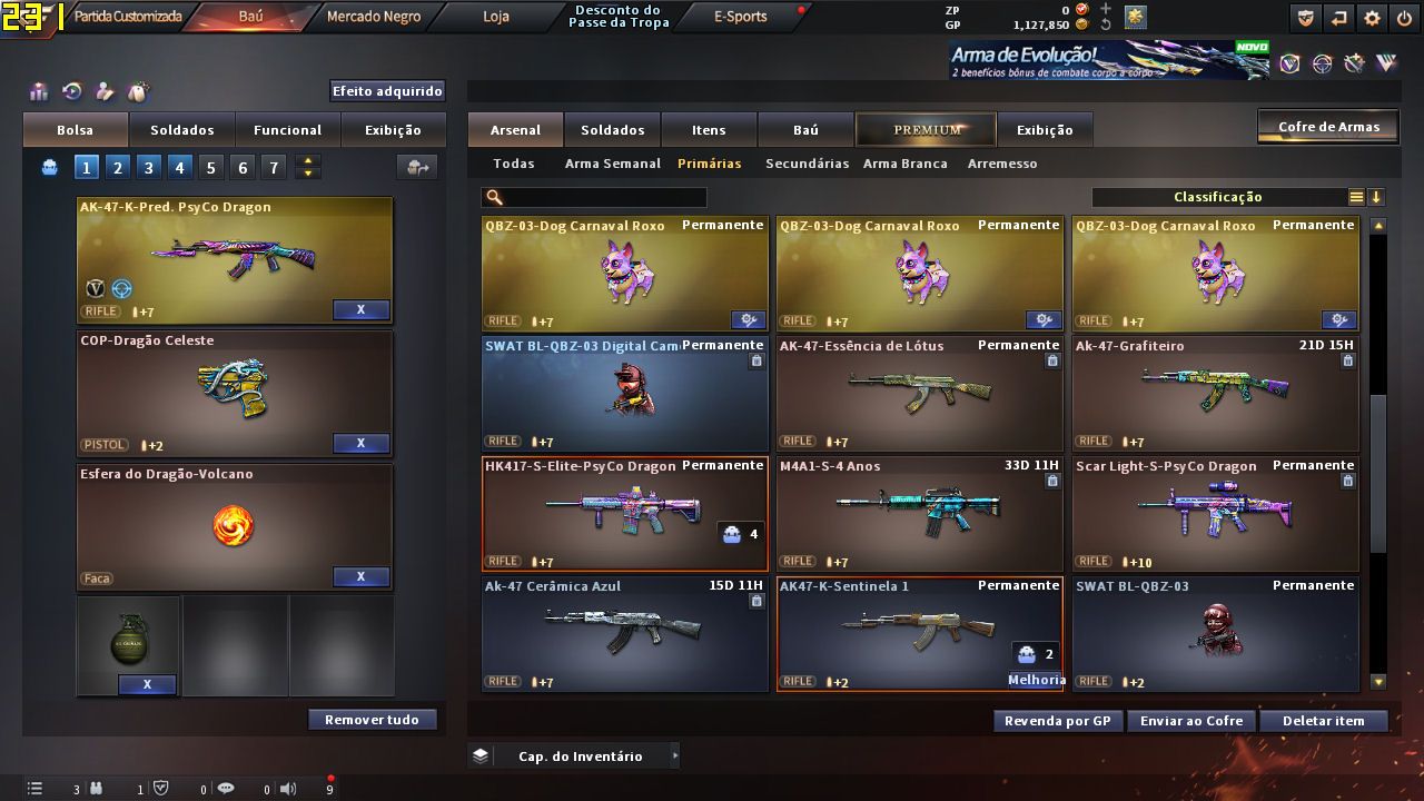CONTA CROSSFIRE MAJOR 03 VIPS +01 CHAR HELENA VITORIOSA - COD SKYBR03