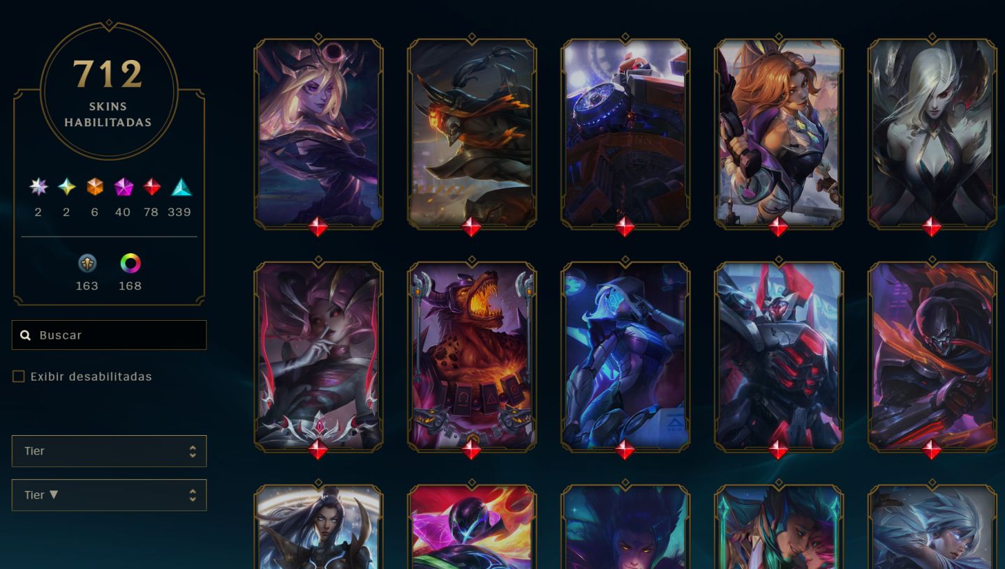 CONTA LOL | MUITAS SKINS + CAMPEÕES | PRONTA PARA JOGAR