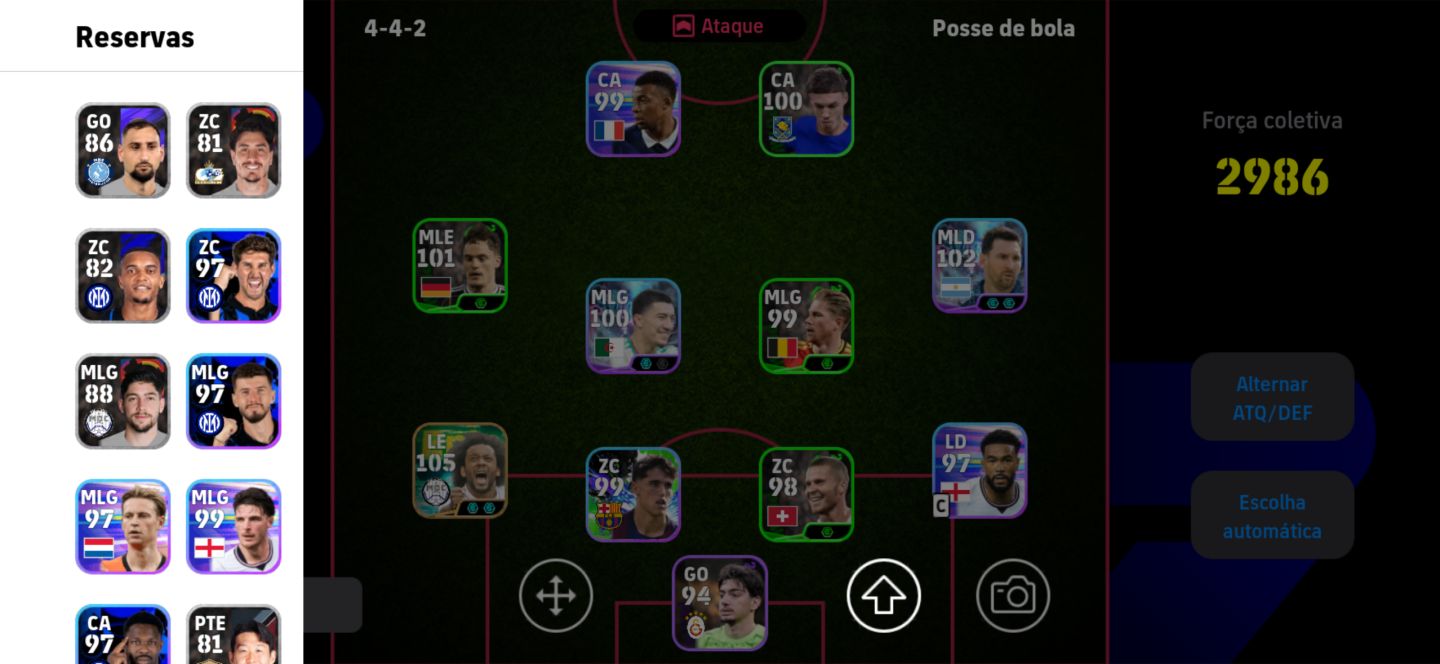CONTA EFOOTBALL COM O NOVO MARCELO PARA INICIAR BEM!!!