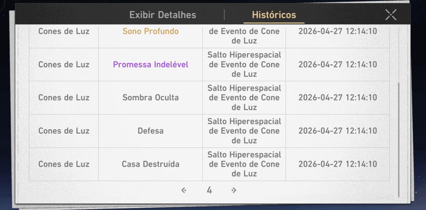 Conta Honkai Star Rail end game com Ashveil E6 Mortenax E2 e SW999 E1