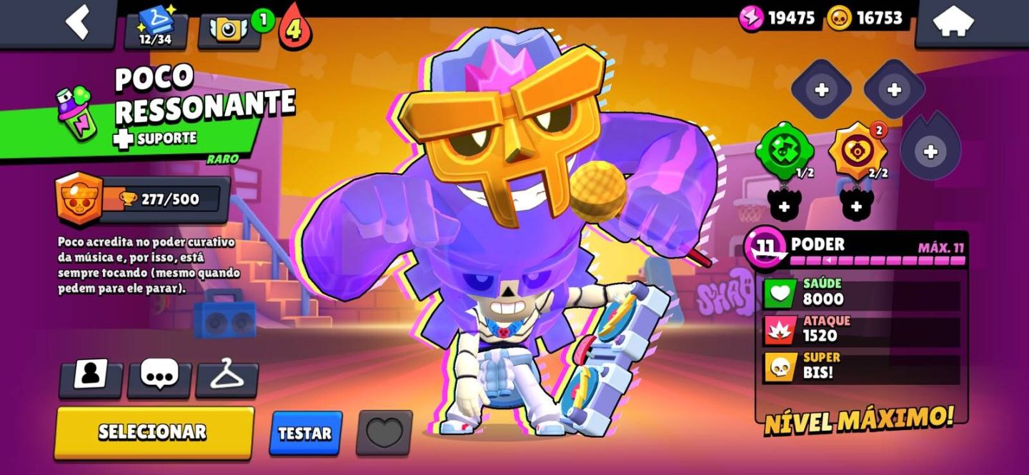 CONTA BRAWL STARS / CLASH ROYALE | SHELLY ESTELAR | 9 ANOS | FULL ACESSO