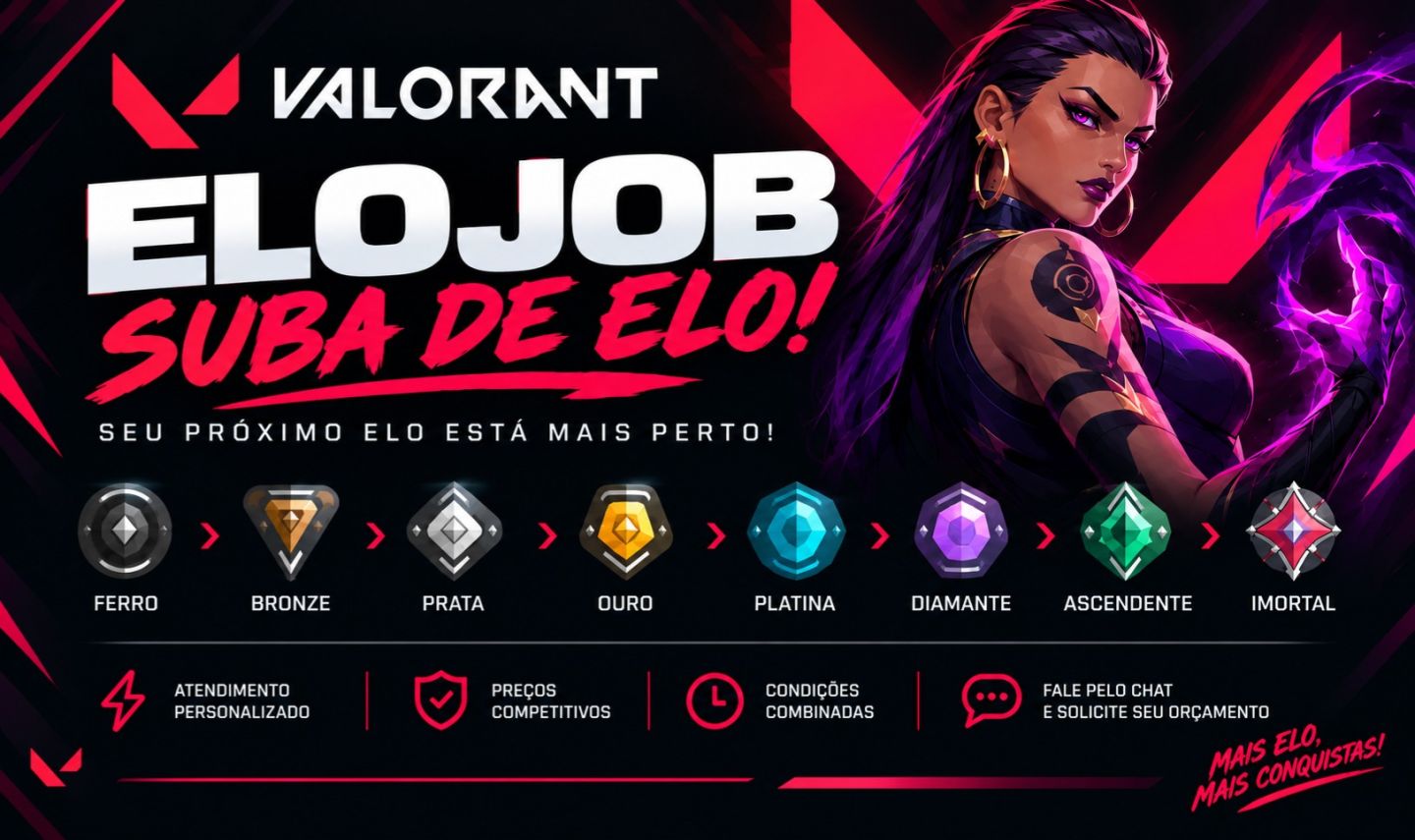 Elojob Valorant, melhores preços e entrega rápida!