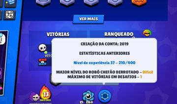 Conta brawl stars rara com vários troféus desde de 2019!!!