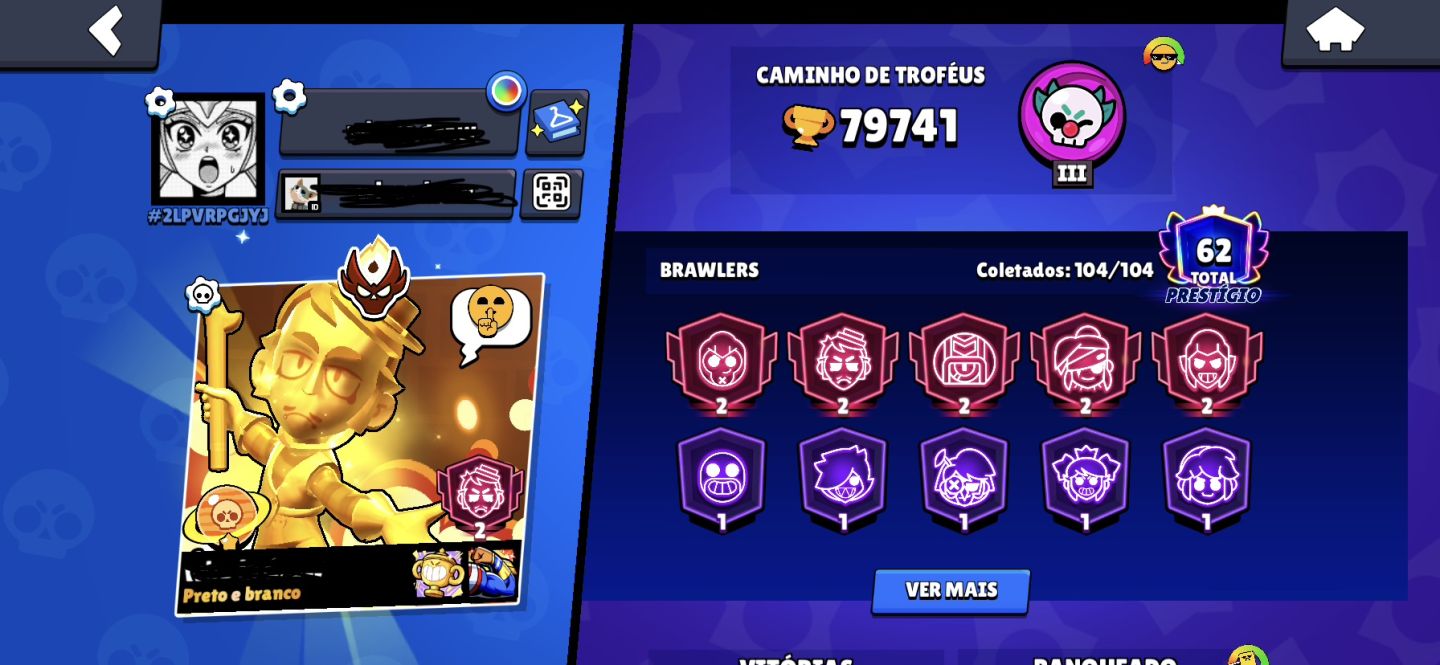 Conta de Clash Royale e Braw Stars