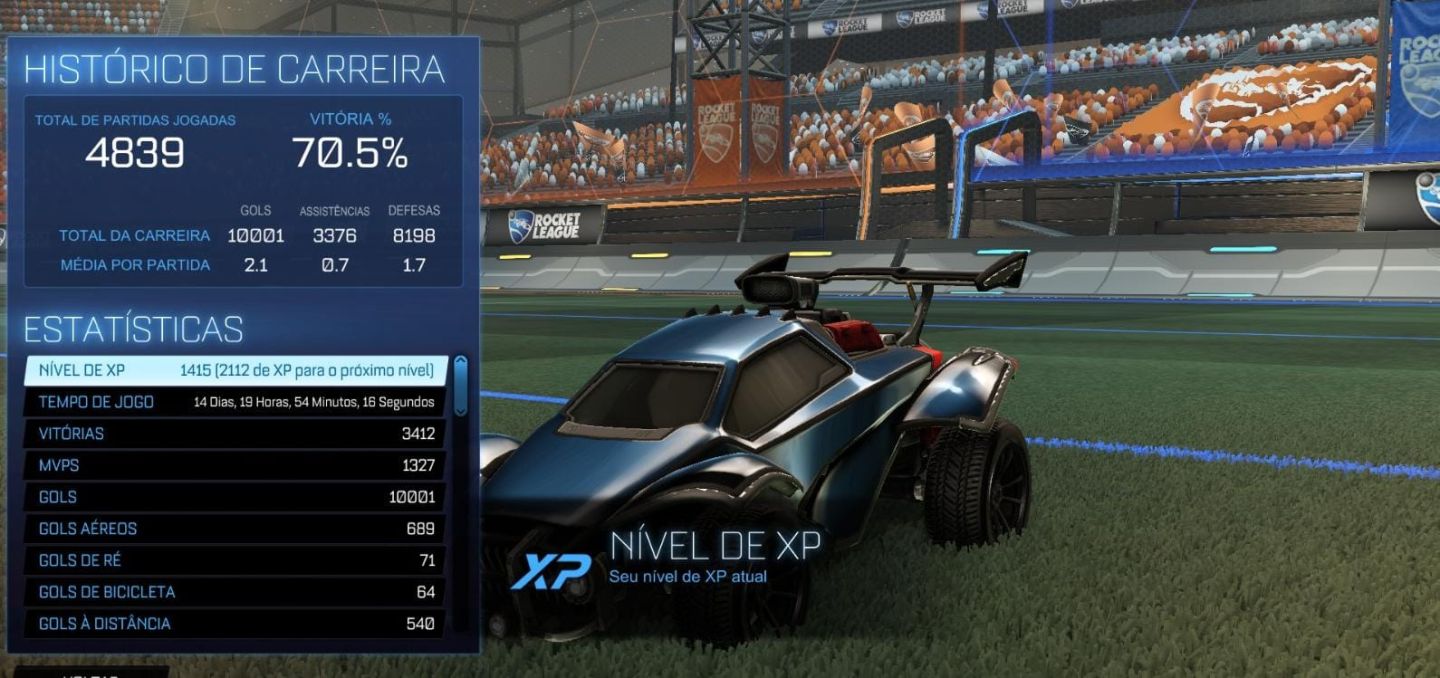 CONTA ROCKET LEAGUE - TAGS GC | NÍVEL 1415 | WINRATE 70.5%