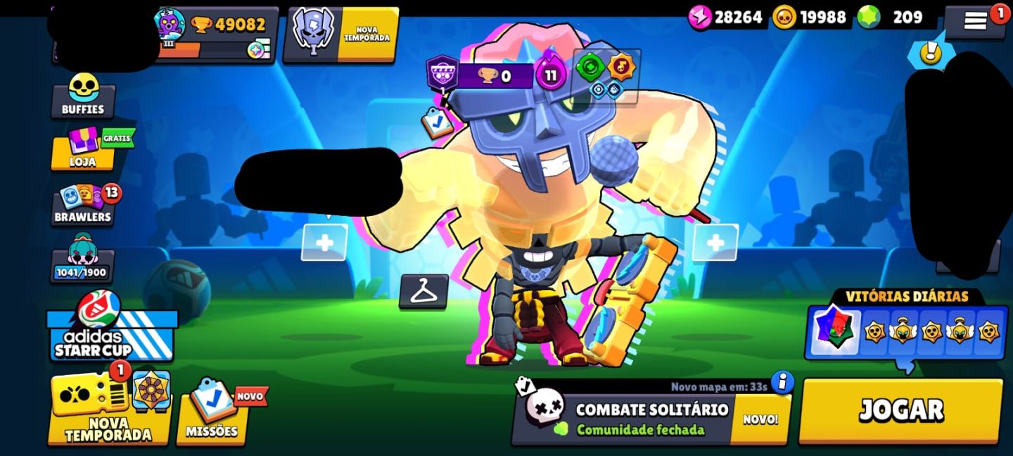 Conta Brawl Stars 49K+ | 57 Hipercargas| 281 Skins Quase Completa|Passes Antigos