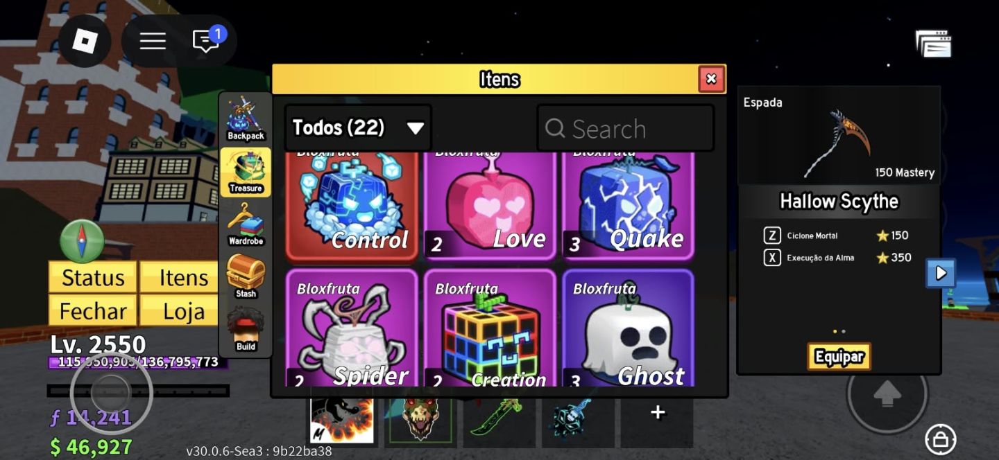 CONTA ROBLOX RARISSIMA FOCADA NO KING LEGACY E BLOX FRUITS (ENTREGA AUTOMÁTICA)
