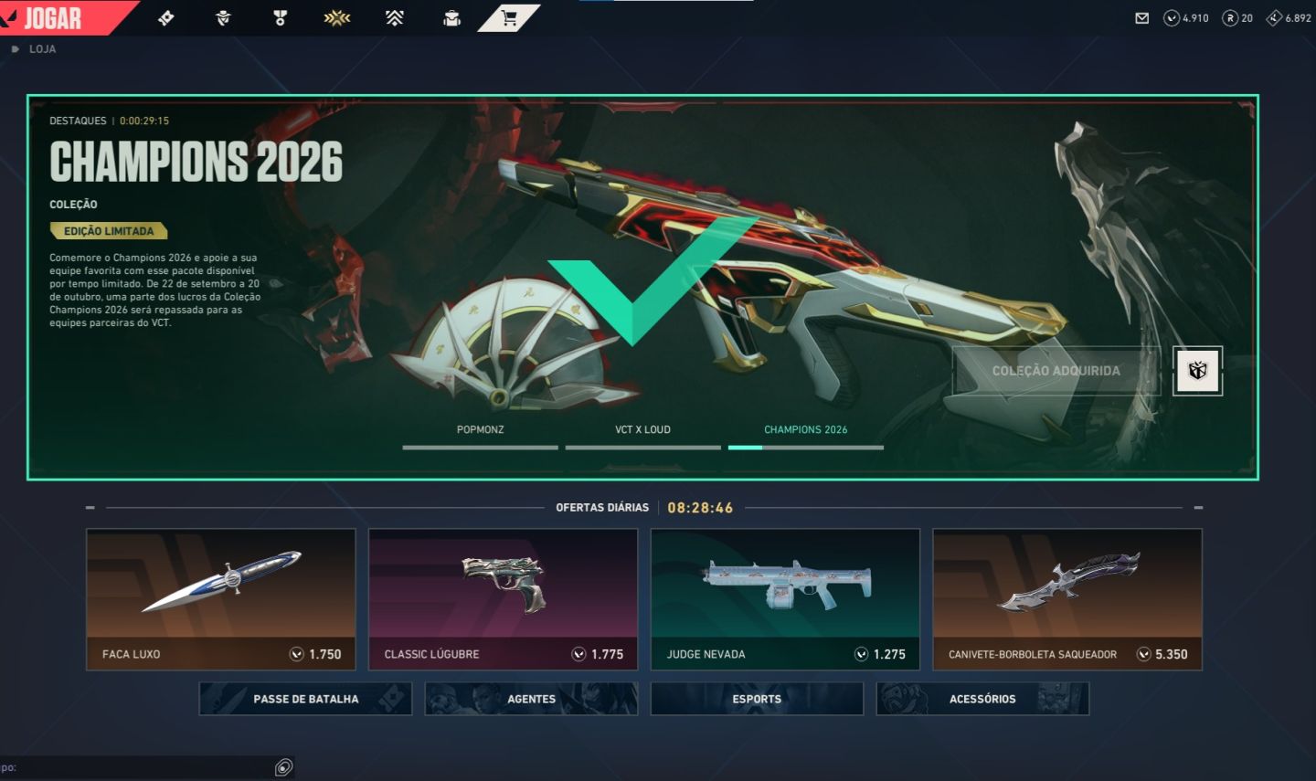 Conta valorant LV 75 com 4.910vp para gastar na conta!!!!!! COM CHAVEIRO ASC!!