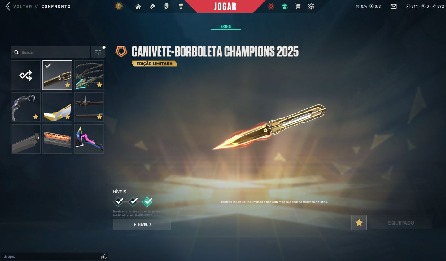 Conta de VALORANT imortal com 2k gastos