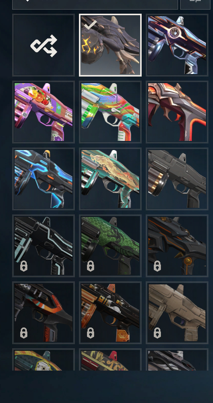 CONTA FULL SKINS - INVENTÁRIO VERMELHO/BRANCO/AZUL/ROXO - DIMA 3