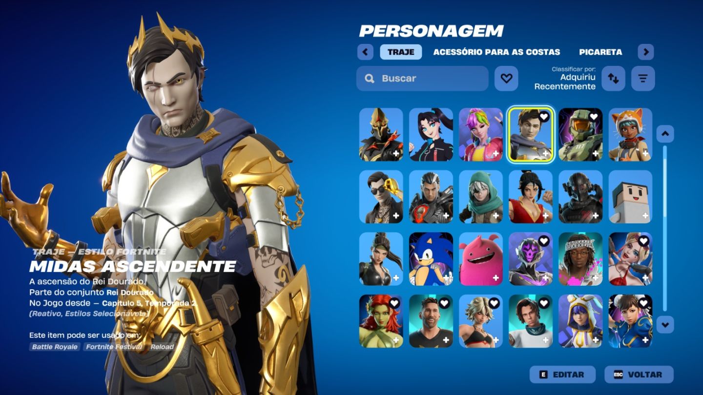 Conta de Fortnite com 68 Skins | Freddy Fazbear | Promoção!