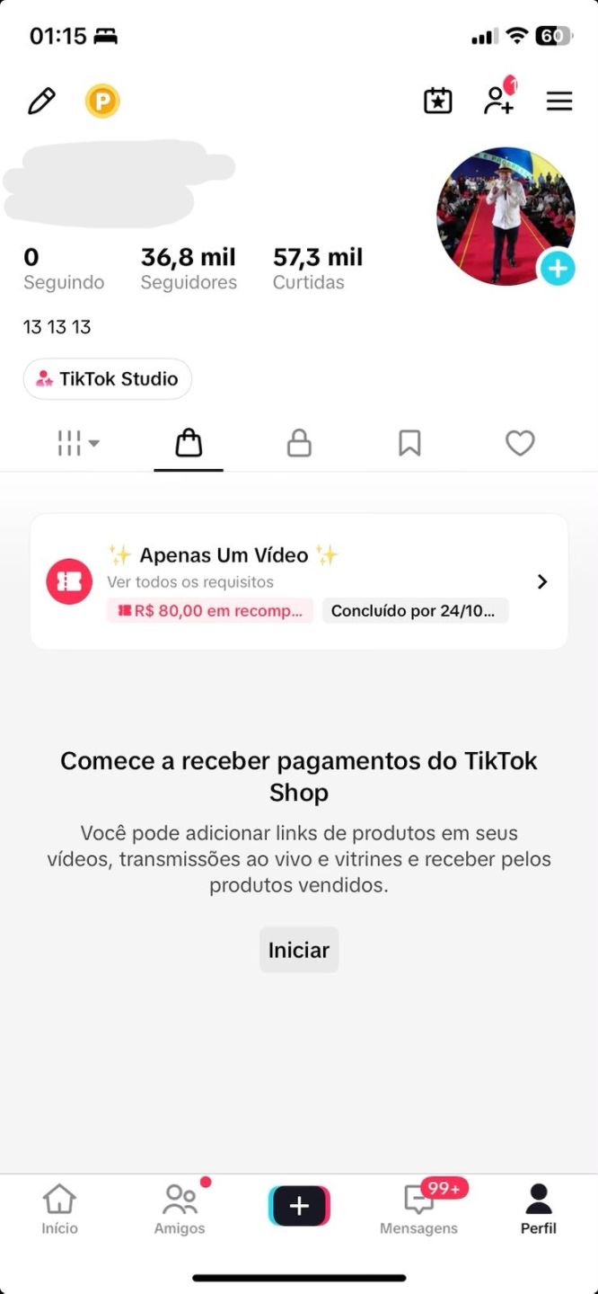 CONTA TIKTOK 36,8K SEGUIDORES, MONETIZAÇÃO E SHOP APROVADO | NICHO POLITICA