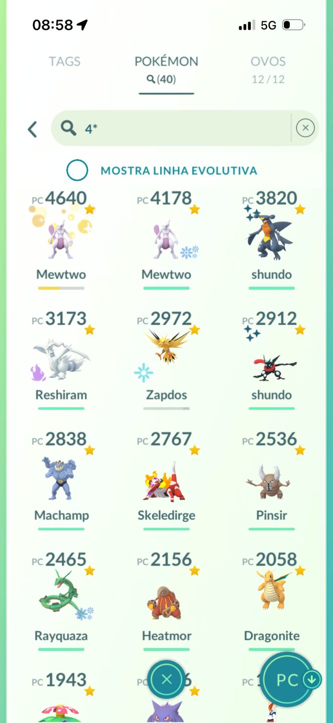 CONTA POKÉMON GO NÍVEL 53 40 HUNDOS, 3 SHUNDOS E MUITOS LENDÁRIOS SHINY!