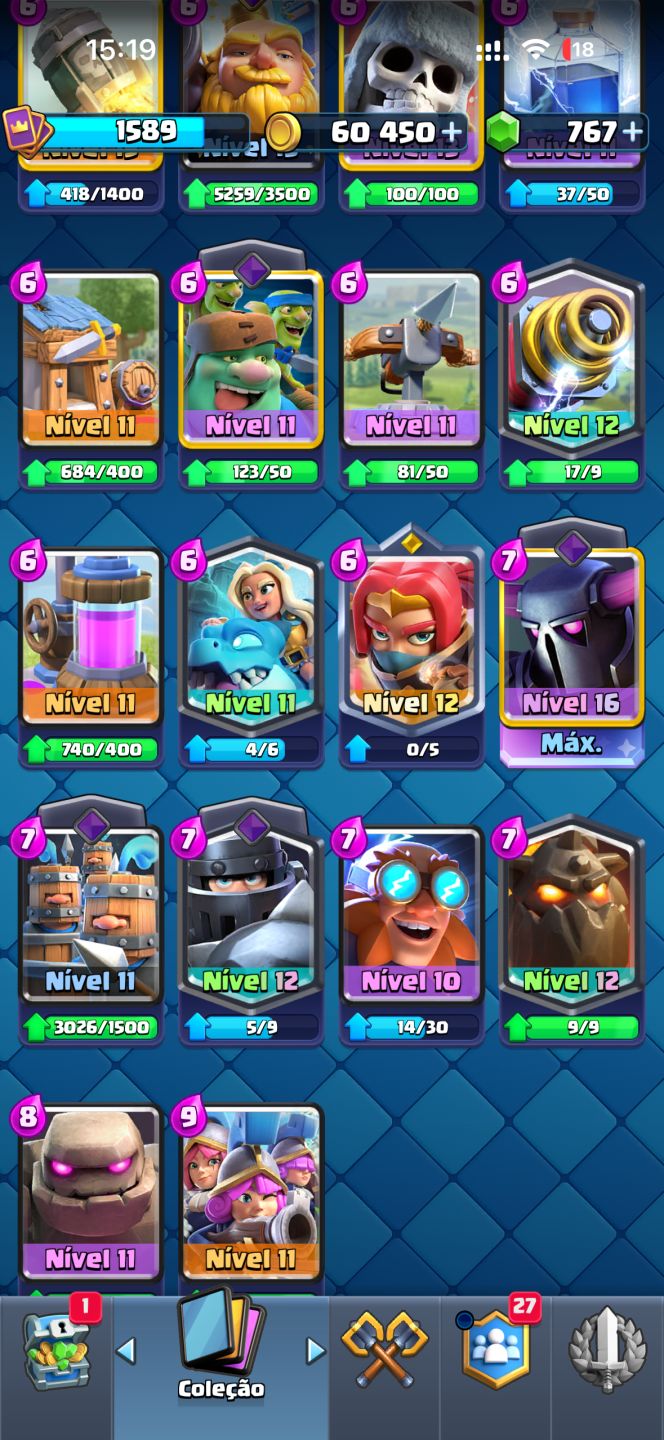 CONTA CLASH ROYALE 12 mil troféus