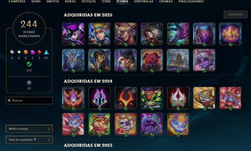 NEGOCIO VALOR CONTA LOL 2016| MUITAS SKINS + CAMPEÕES | PRONTA PARA JOGAR