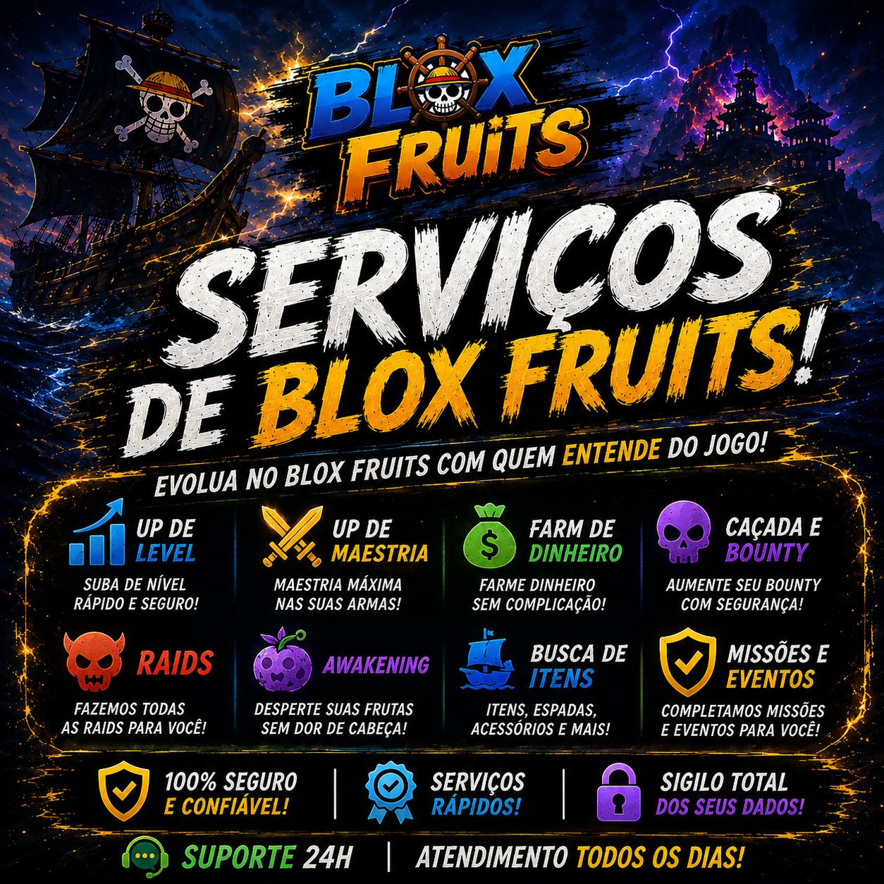 SERVIÇOS DE BLOX FRUITS!