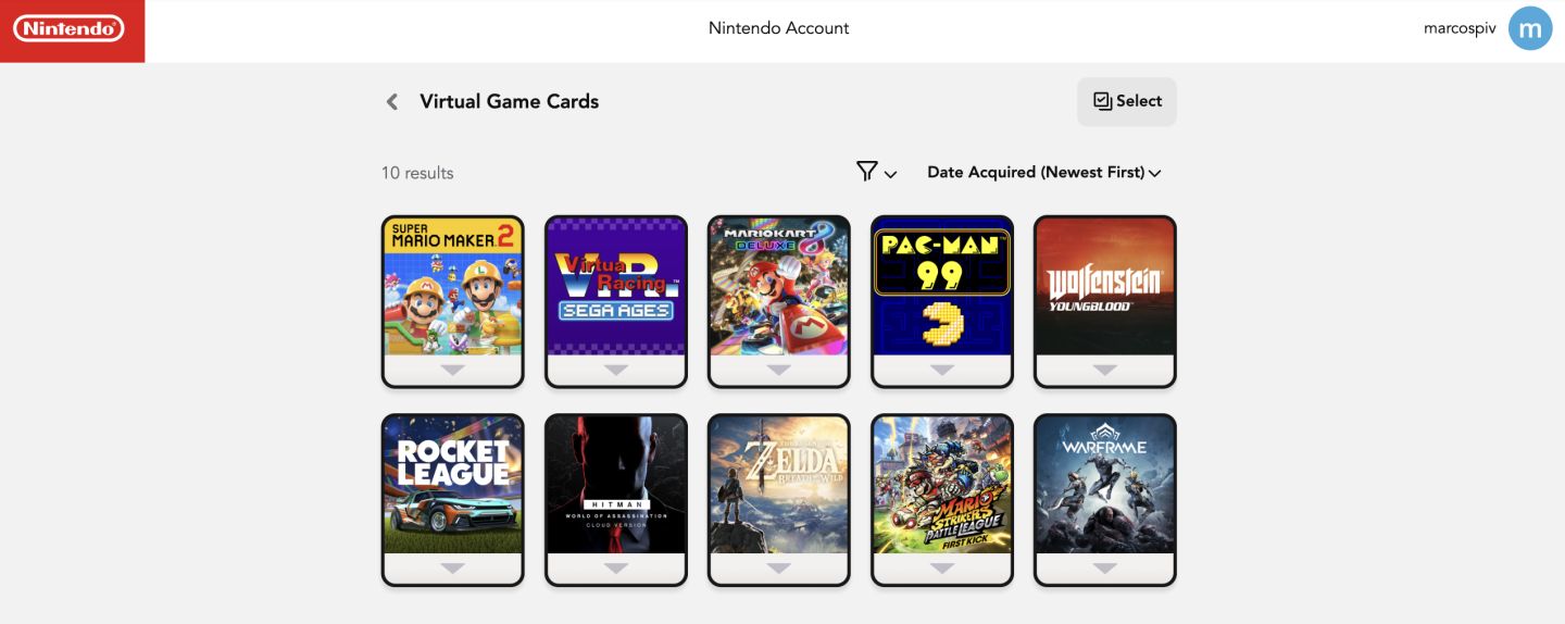 Conta Nintendo Switch com BOTW, Mario Kart 8, Mario Maker 2 + 10EUR (R$60)