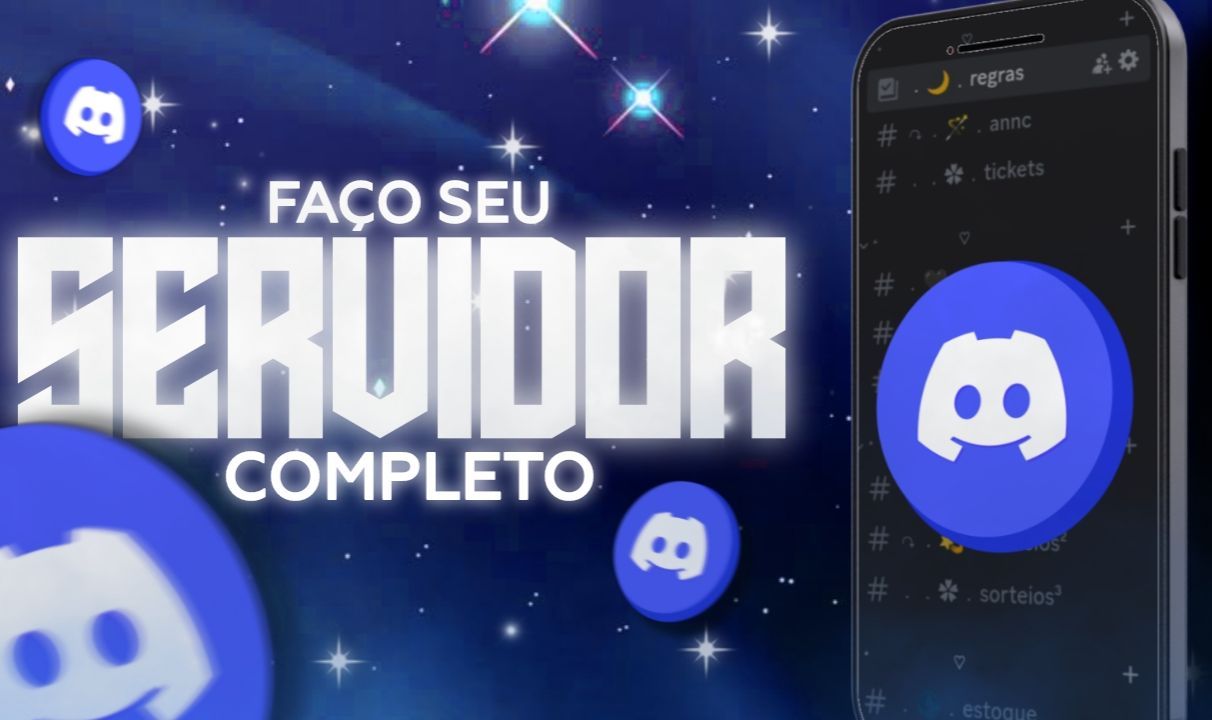 CRIAÇÃO DE SERVIDOR PARA DISCORD PERSONALIZADO [ MENOR PREÇO + ENTREGA RÁPIDA ]