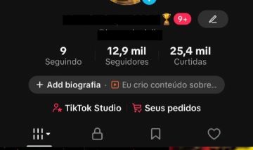 CONTA DO TIKTOK MONETIZADA +12,9K SEGUIDORES (ENGAJAMENTO REAL)