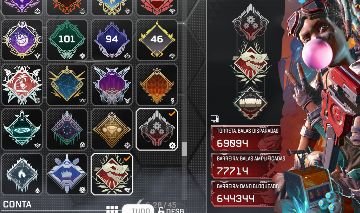 Conta desde S1 ate algumas atuais + 3 heranças e mais de 300 skins lvl 300+ 3/4