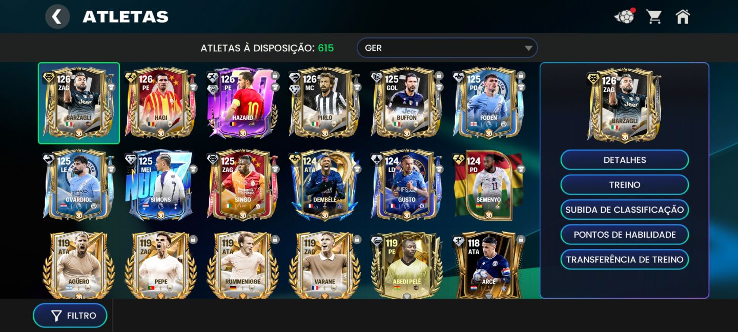 CONTA FC MOBILE RECHEADA DE FRAGMENTOS