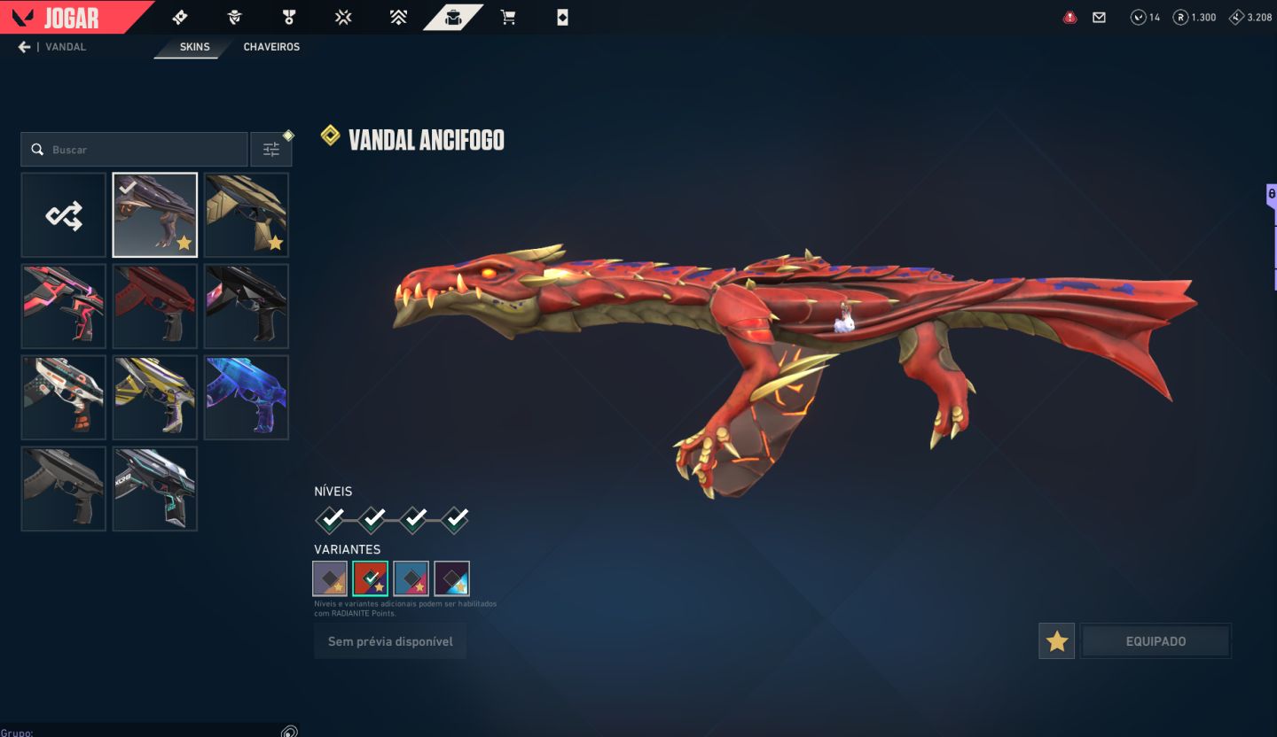 Conta Valorant 11 SKINS - NIVEL 390+ ( RANK GOLD )