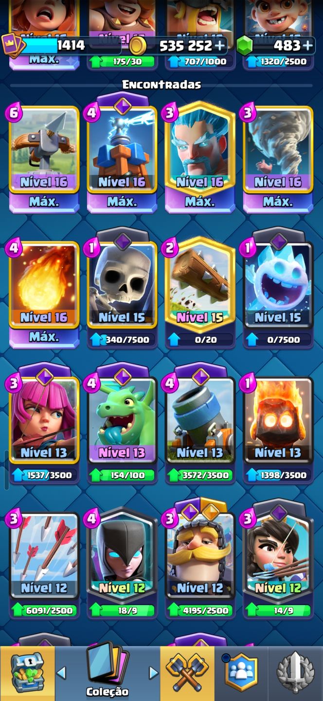 Conta de clash pra sair rápido