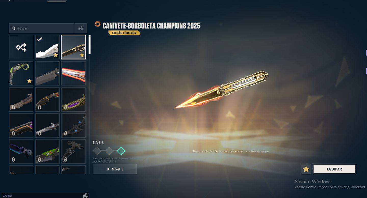 CONTA DE VALORANT 2 VANDAL 3 FACA 2 PHANTOM E 1 SHERIFF SKINS LIMITADAS