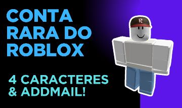 [MELHOR PREÇO!] CONTA ANTIGA RARA DE 2013 NICK 4 CARACTERES E ADDMAIL DO ROBLOX!