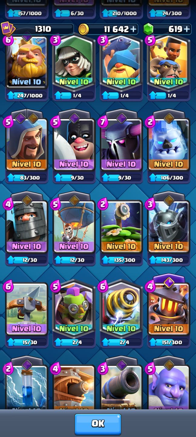 Conta Clash Royale 7.2k Trófeus email alteravel