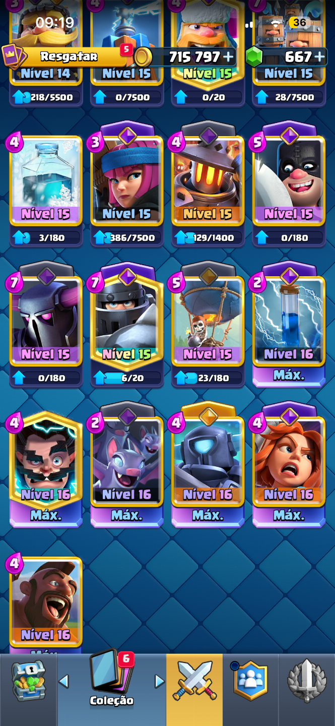 CONTA DE CLASH OF CLANS + CLASH ROYALE À VENDA