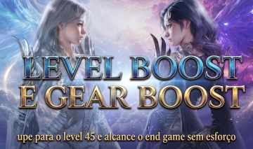 AION 2 - Level boost e aumento de gear.