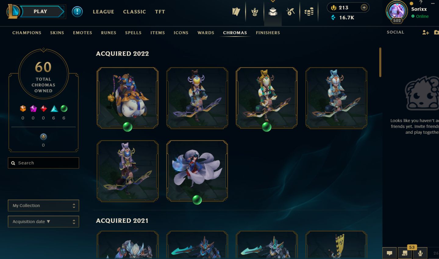 Conta de League of Legends datada de 2015 e unranked.