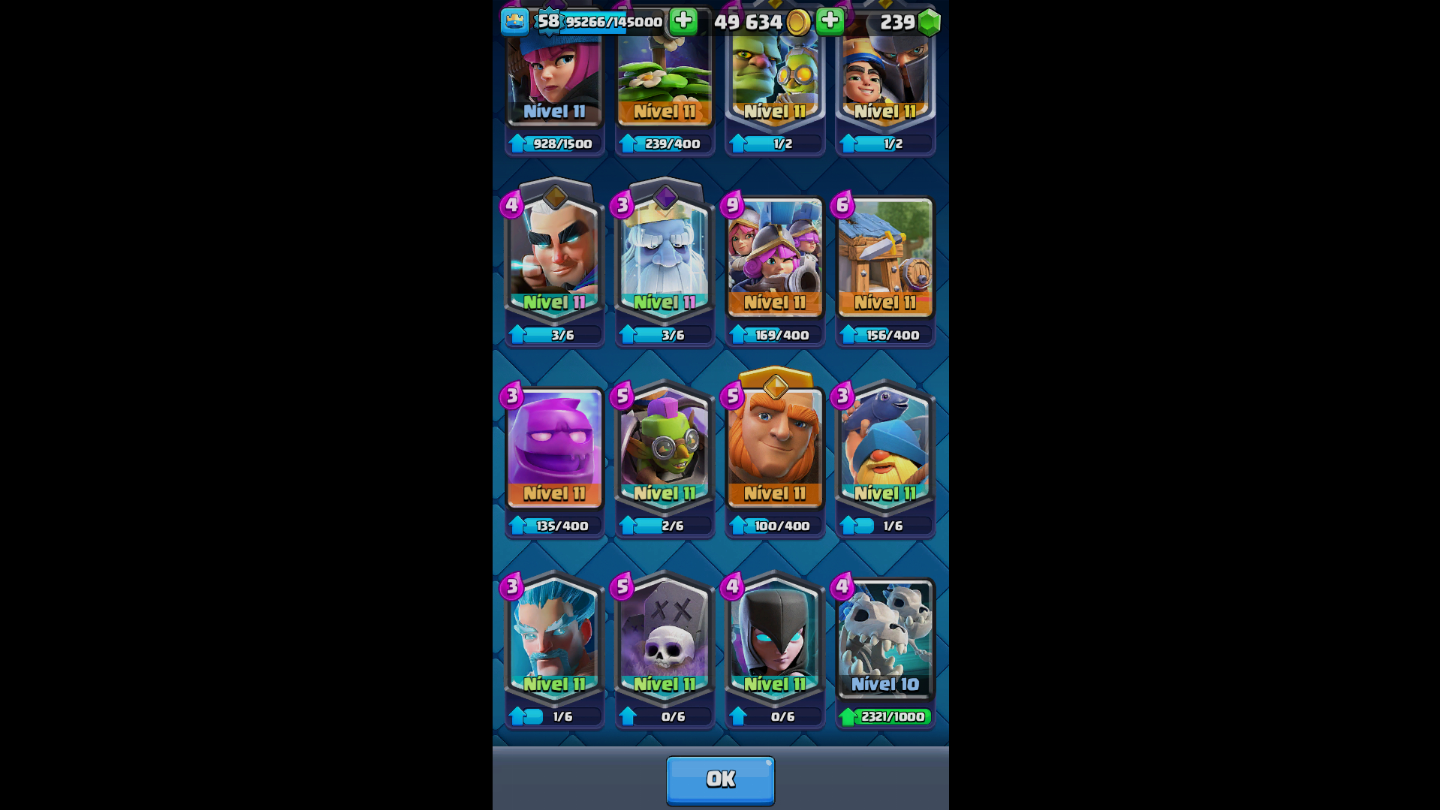 Conta de clash muito avançada com 10500 trofeus muito boa e falou negociavel!!!