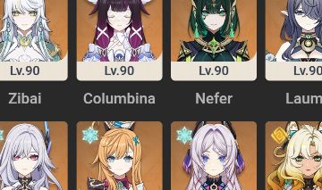 Conta de genshin com vários t5+biss